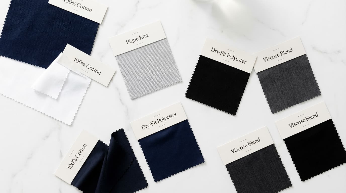 Guia de tecidos para uniformes: algodão, poliéster, piquet e dry-fit