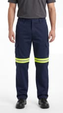 Calça cargo operacional azul marinho - vista frontal