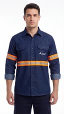 Camisa de trabalho - variação de pose