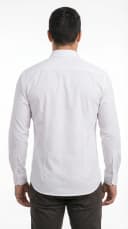 Camisa social branca - vista traseira