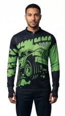 Camiseta de pesca - variação de pose